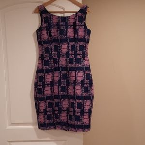 Custom Blue & Pink Sleeveless Dress